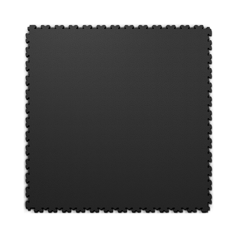 Ultra tenká (4 mm) veľkoformátová čierna PVC dlaždica Fortelock