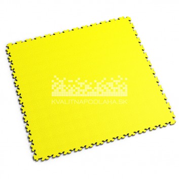 Ultra tenká (4 mm) veľkoformátová žltá PVC dlaždica Fortelock
