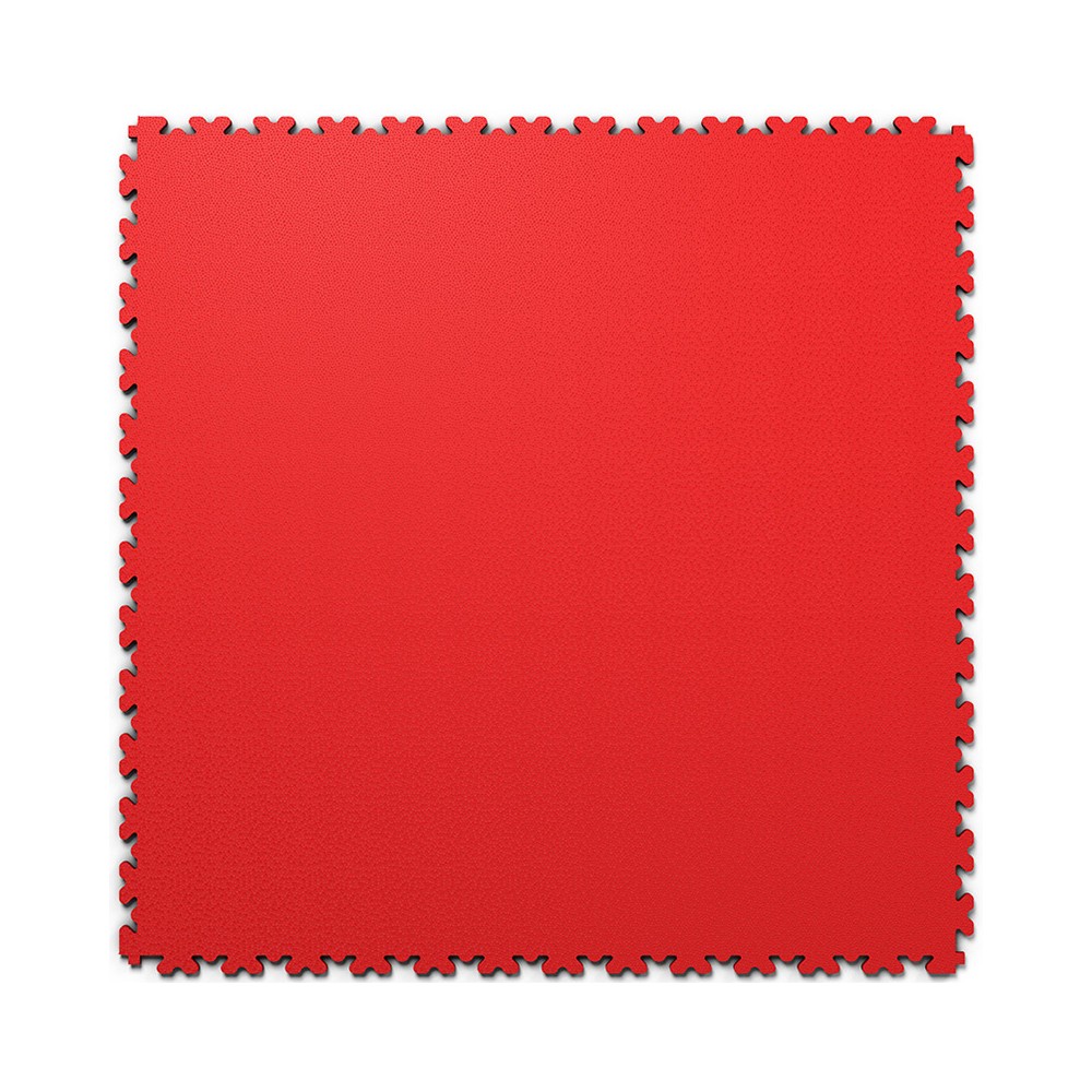 Ultra tenká (4 mm) veľkoformátová červená PVC dlaždica Fortelock