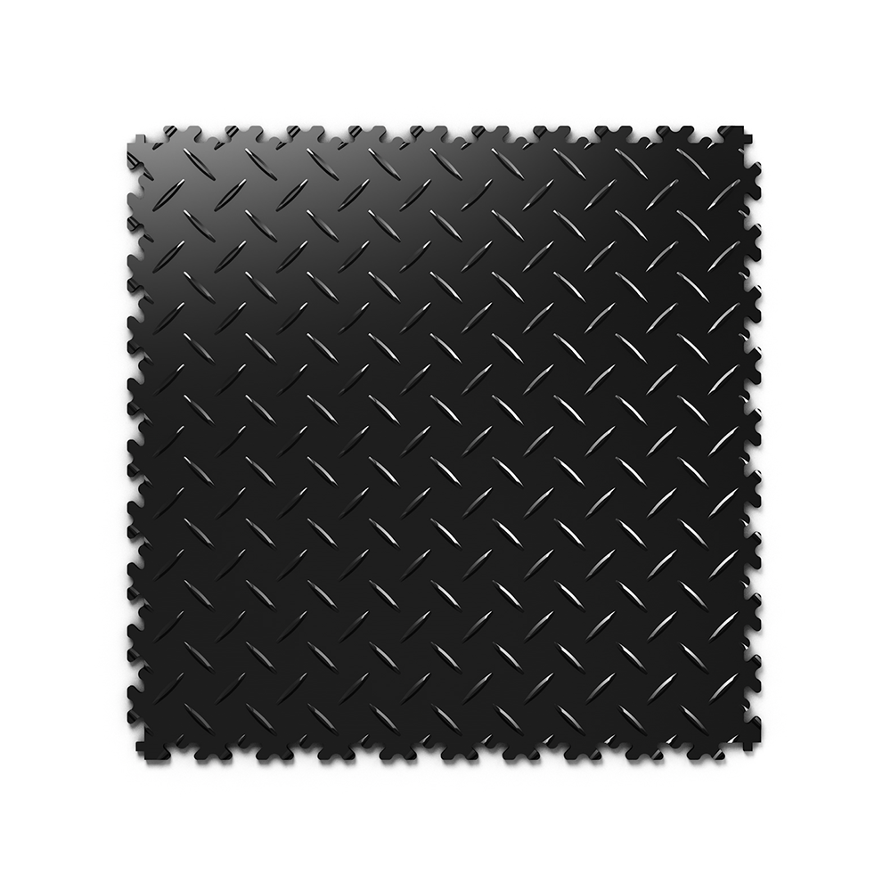 Kvalitná a odolná čierna podlaha Fortelock Industry (7 mm)