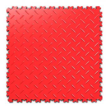 Kvalitná a odolná červená podlaha Fortelock Industry (7 mm)