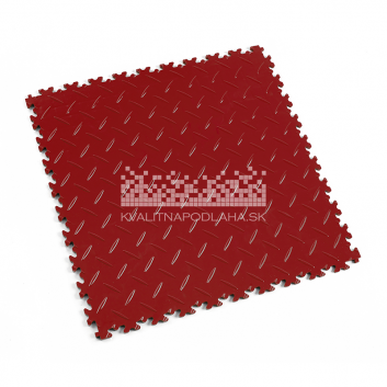 Kvalitná a odolná tmavo červená podlaha Fortelock Industry (7 mm)