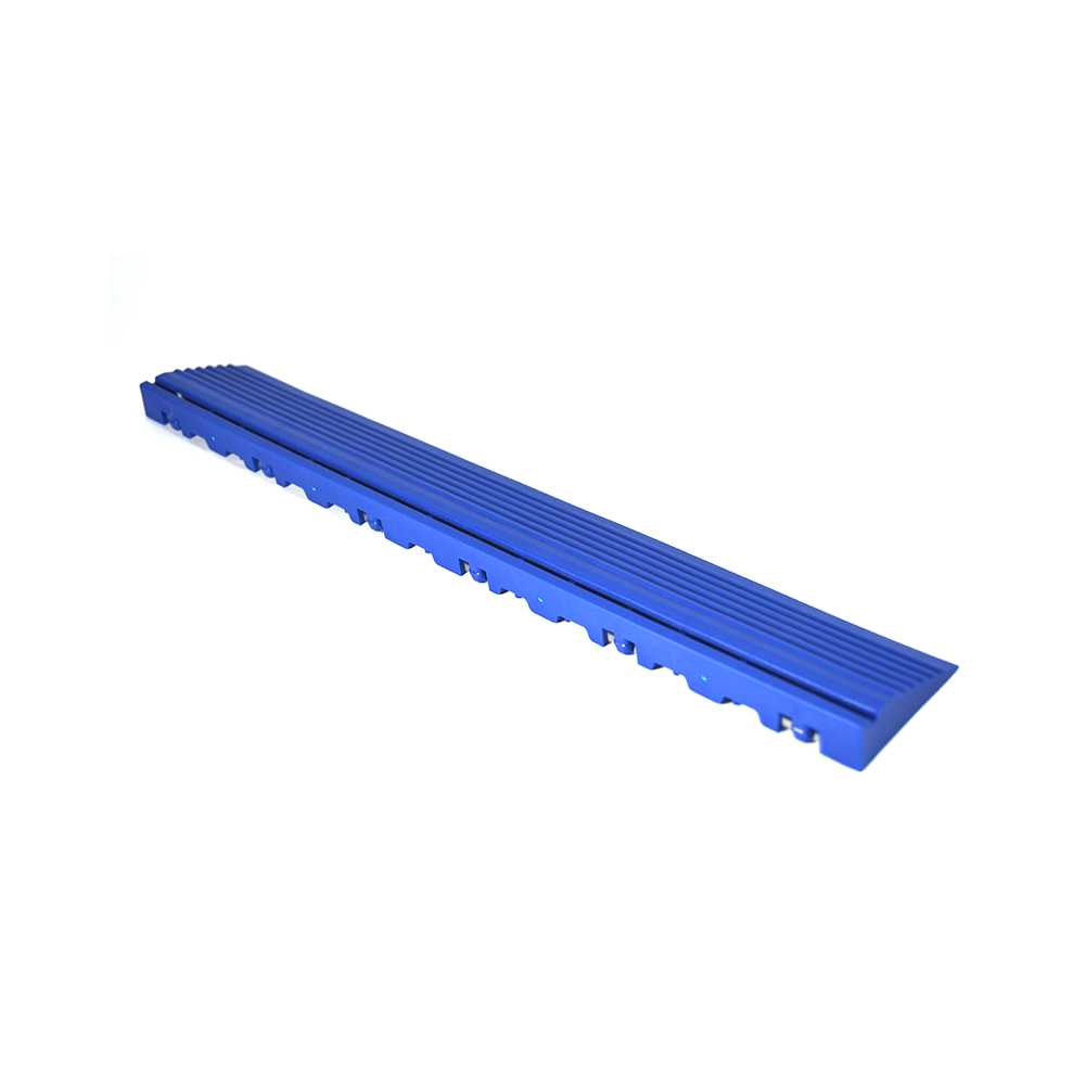 Nájazdová rampa (typ B) k odolným PPC podlahám Swisstrax (modrá)