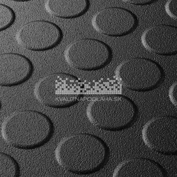 Odolná čierna záťažová prenosná podlaha Ecotile E500/2X (7 mm)